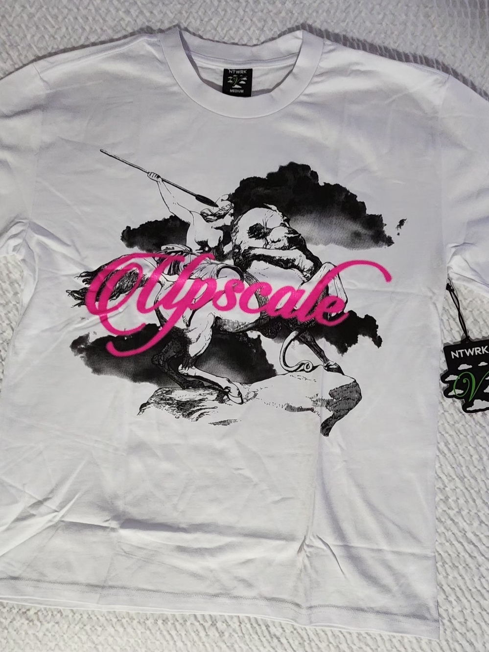 NWT Upscale Vandal x NTWRK "Pure" White Graphic Tee